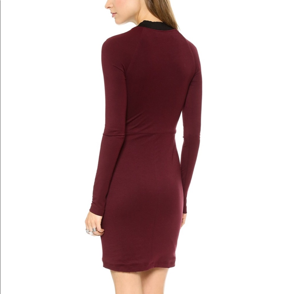 Cut25 by Yigal Azrouel maroon knit dress size XS - Picture 3 of 5